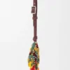 Fish Charm in Felt, Beads and Calfskin