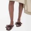 Flamenco Knot Mule in Lambskin