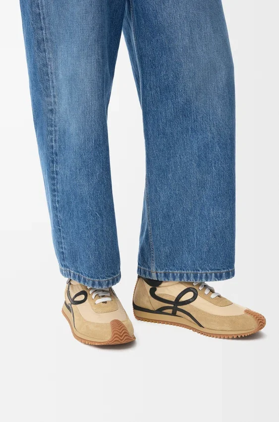 Flow Runner in Nylon and Suede Flow Runner in Nylon and Suede