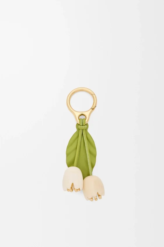 Flower Charm in Classic Calfskin Flower Charm in Classic Calfskin