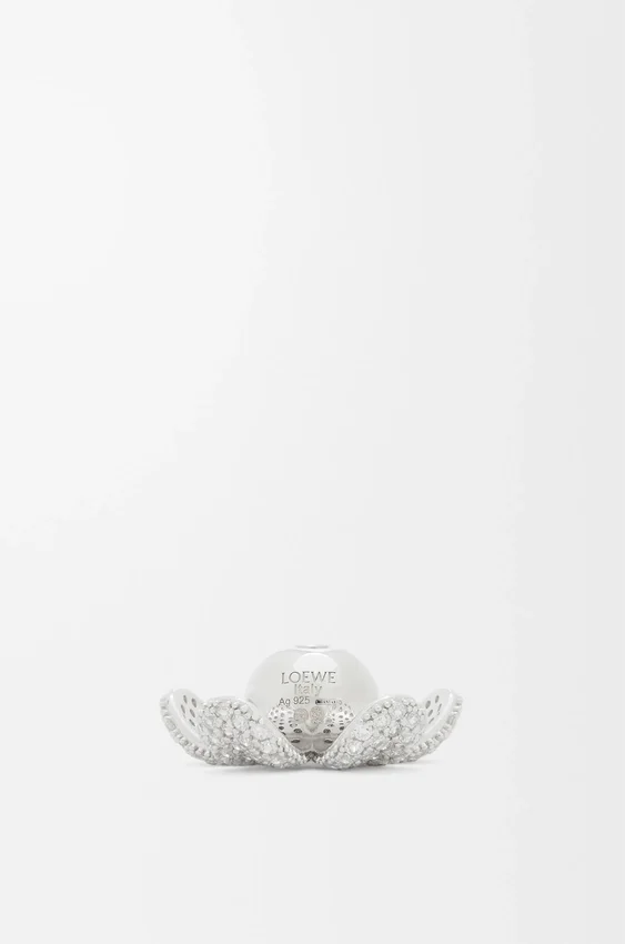 Flower Hat Pendant in Sterling Silver and Crystals Flower Hat Pendant in Sterling Silver and Crystals