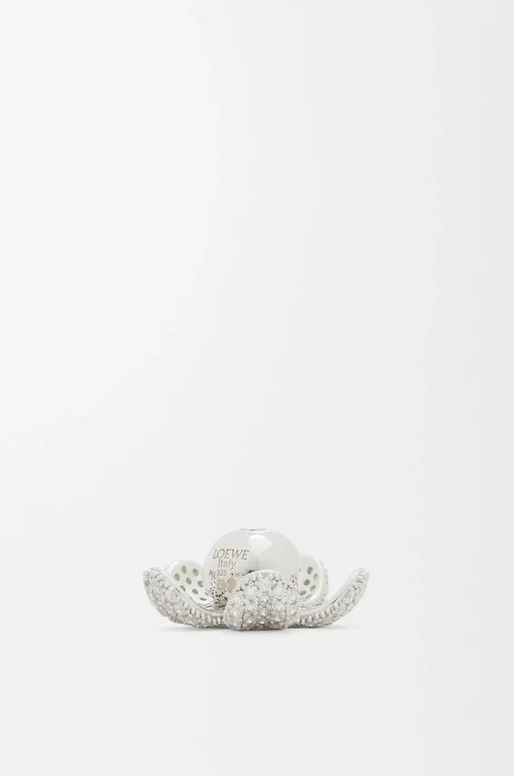 Flower Hat Pendant in Sterling Silver and Crystals Flower Hat Pendant in Sterling Silver and Crystals