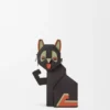 Futurist Cat Clutch in Classic Calfskin