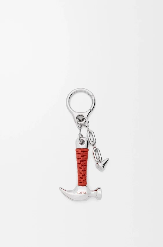 Hammer Charm in Brass and Calfskin Hammer Charm in Brass and Calfskin