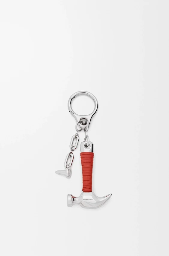 Hammer Charm in Brass and Calfskin Hammer Charm in Brass and Calfskin