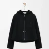 Hooded Jacket in Shearling