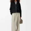 Hooded Jacket in Shearling