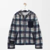 Hooded Jacket in Wool and Linen