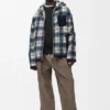 Hooded Jacket in Wool and Linen