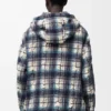 Hooded Jacket in Wool and Linen