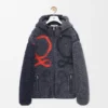 Hooded Jacket in Wool Blend