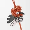 Hoopoe Bird Charm in Classic Calfskin