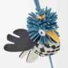Hoopoe Bird Charm in Classic Calfskin