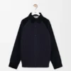 Hybrid Overshirt in Cotton and Wool