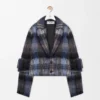 Jacket in Mohair and Wool Blend
