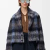 Jacket in Mohair and Wool Blend
