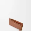 Knot Coin Cardholder in Shiny Nappa Calfskin