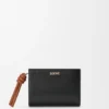 Knot Compact Wallet in Shiny Nappa Calfskin