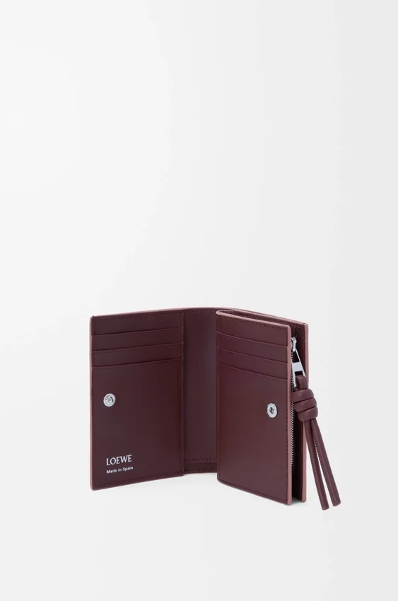 Knot Compact Wallet in Shiny Nappa Calfskin Knot Compact Wallet in Shiny Nappa Calfskin