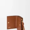 Knot Compact Wallet in Shiny Nappa Calfskin