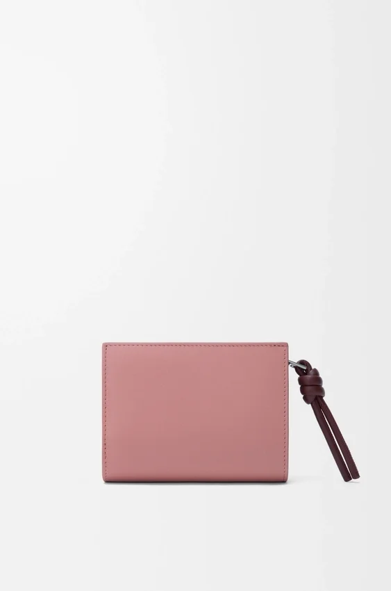 Knot Compact Wallet in Shiny Nappa Calfskin Knot Compact Wallet in Shiny Nappa Calfskin