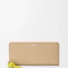 Knot Zip Around Wallet in Shiny Nappa Calfskin