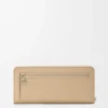 Knot Zip Around Wallet in Shiny Nappa Calfskin