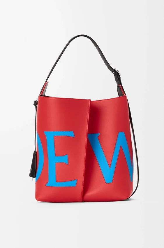 Large Bilbao Bucket Oversized Logo in Smooth Calfskin Large Bilbao Bucket Oversized Logo in Smooth Calfskin