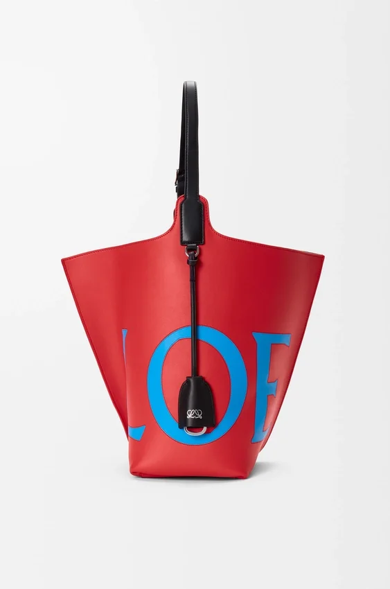 Large Bilbao Bucket Oversized Logo in Smooth Calfskin Large Bilbao Bucket Oversized Logo in Smooth Calfskin