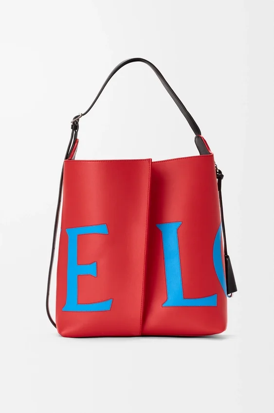 Large Bilbao Bucket Oversized Logo in Smooth Calfskin Large Bilbao Bucket Oversized Logo in Smooth Calfskin