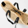Medium Braid Basket in Iraca Palm and Calfskin
