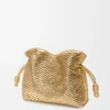 Medium Flamenco Clutch in Laminated Lambskin