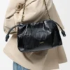 Medium Flamenco Purse in Hagfish