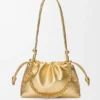 Medium Flamenco Purse in Laminated Lambskin