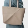 Medium Horizontal Puzzle Fold Tote in Soft Grained Calfskin