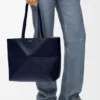 Medium Horizontal Puzzle Fold Tote in Soft Grained Calfskin