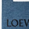 Medium Loewe Font Tote in Raffia