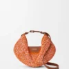 Medium Loewe Swing Bag in Raffia and Calfskin