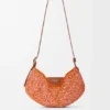 Medium Loewe Swing Bag in Raffia and Calfskin