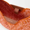 Medium Loewe Swing Bag in Raffia and Calfskin