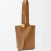 Medium Pebble Bucket in Smooth Calfskin