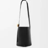 Medium Pebble Bucket in Smooth Calfskin