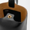 Medium Pebble Bucket in Smooth Calfskin