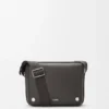 Medium Pebble Messenger Bag in Smooth Calfskin