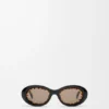 Mini Anagram Oval Sunglasses