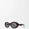 Mini Anagram Oval Sunglasses