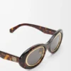 Mini Anagram Oval Sunglasses
