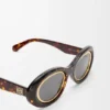 Mini Anagram Oval Sunglasses