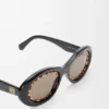Mini Anagram Oval Sunglasses