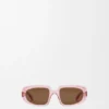 Mini Anagram Steps Rectangular Sunglasses